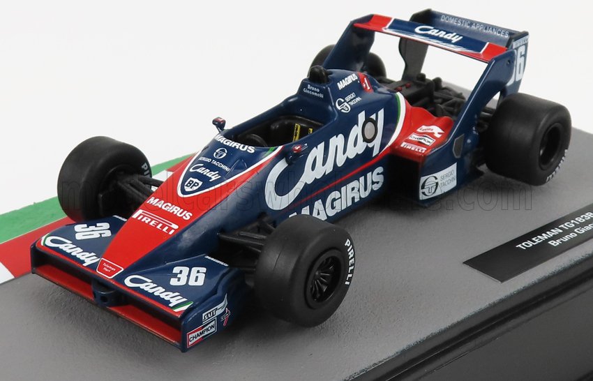 1:43 TOLEMAN F1 Tg183b №36 Season (1983) Bruno Giacomelli, Blue Red - F1151IT