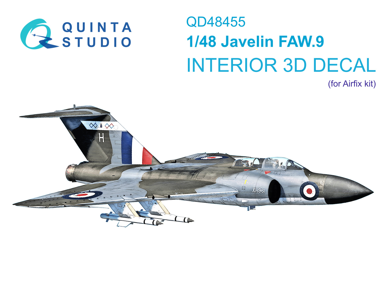 1:48 3D Декаль интерьера кабины Javelin FAW.9 (Airfix) - QD48455