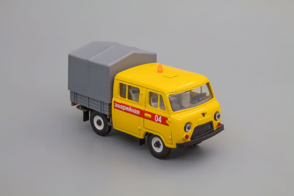 1:43 УАЗ 39094 фермер Аварийная служба, тент - 15963-01