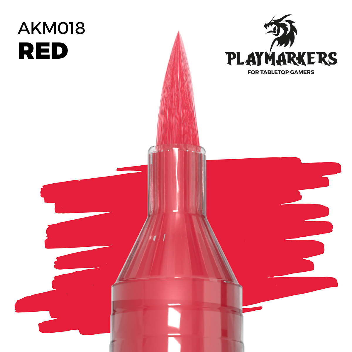 Маркер акриловый PLAYMARKER - Красный / RED – PLAYMARKER - AKM018