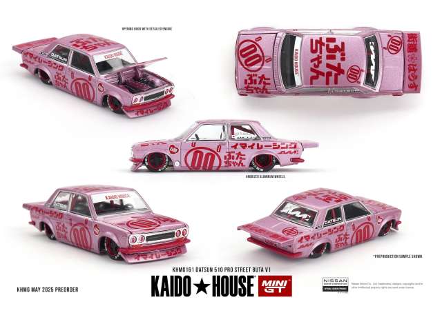 1:64 Datsun 510 Pro Street Buta V1, pink 1969 - MGTKHMG161