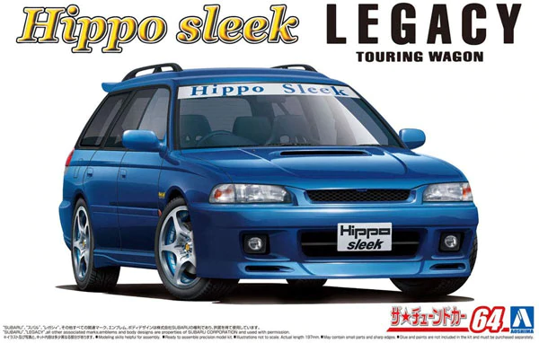 1:24 Сборная модель Subaru Legacy Touring Wagon '93 BG5 Hippo Sleek - 05800