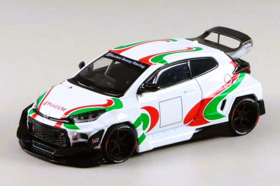 1:64 TOYOTA Pandem GR Yaris Rally Livery, white - PR640136