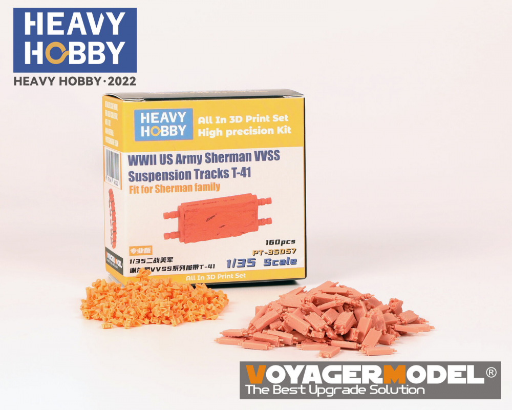 1:35 WWII US Army Sherman VVSS Suspension Tracks T-41 - PT35057