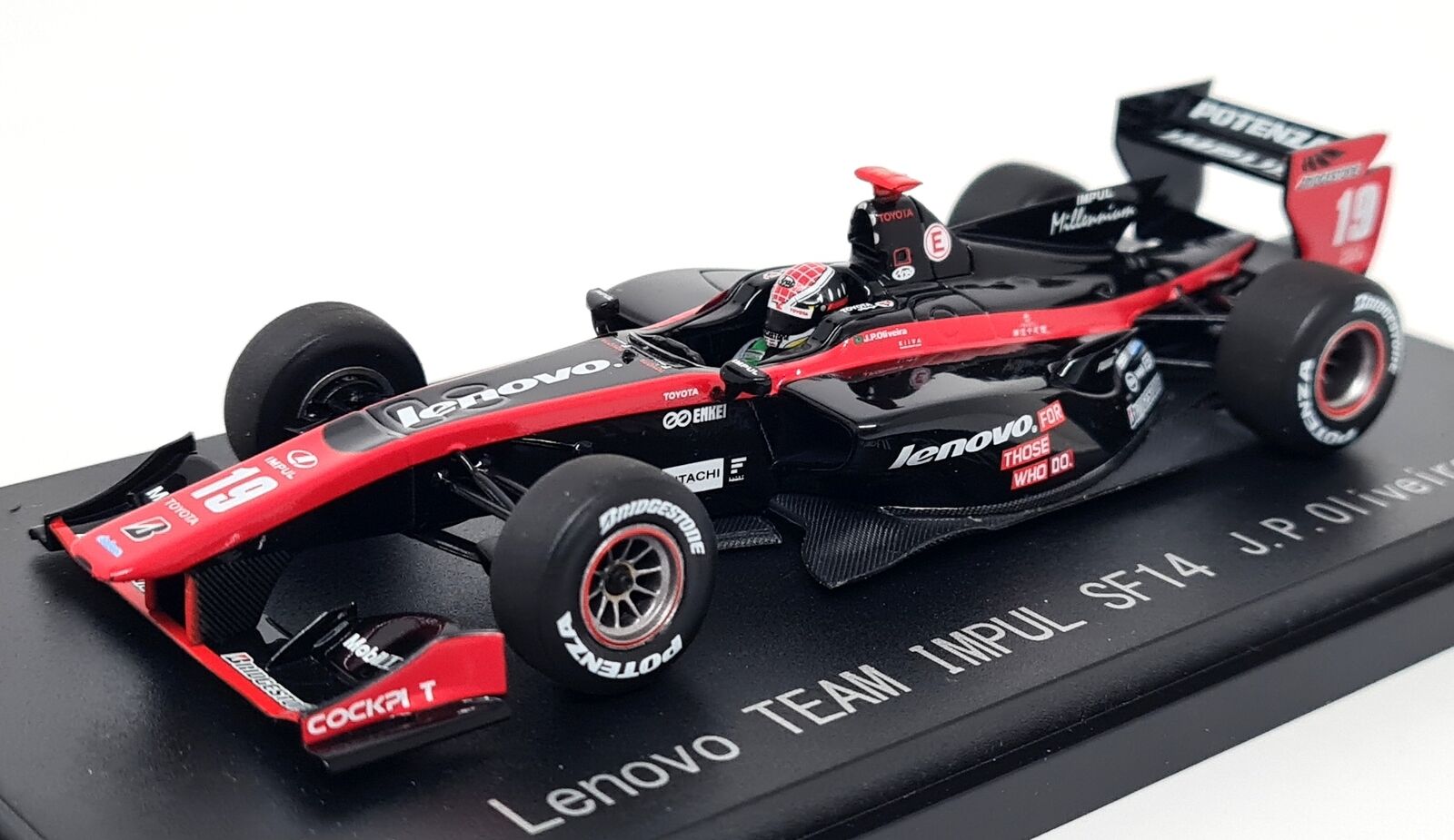 1:43 HONDA SF14 Lenovo Team Impul #19 Oliveira Супер-Формула (2014), черный с красным - 45122