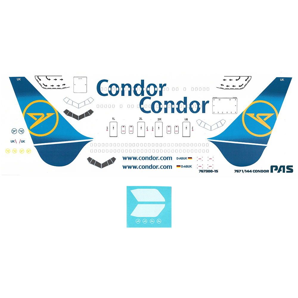 1:144 Декаль на Boeing 767-300 Condor - 767300-15