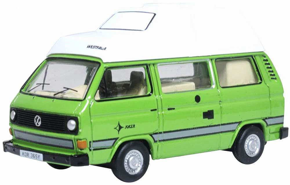 1:76 VOLKSWAGEN T3 Camper, зеленый - 76T25011