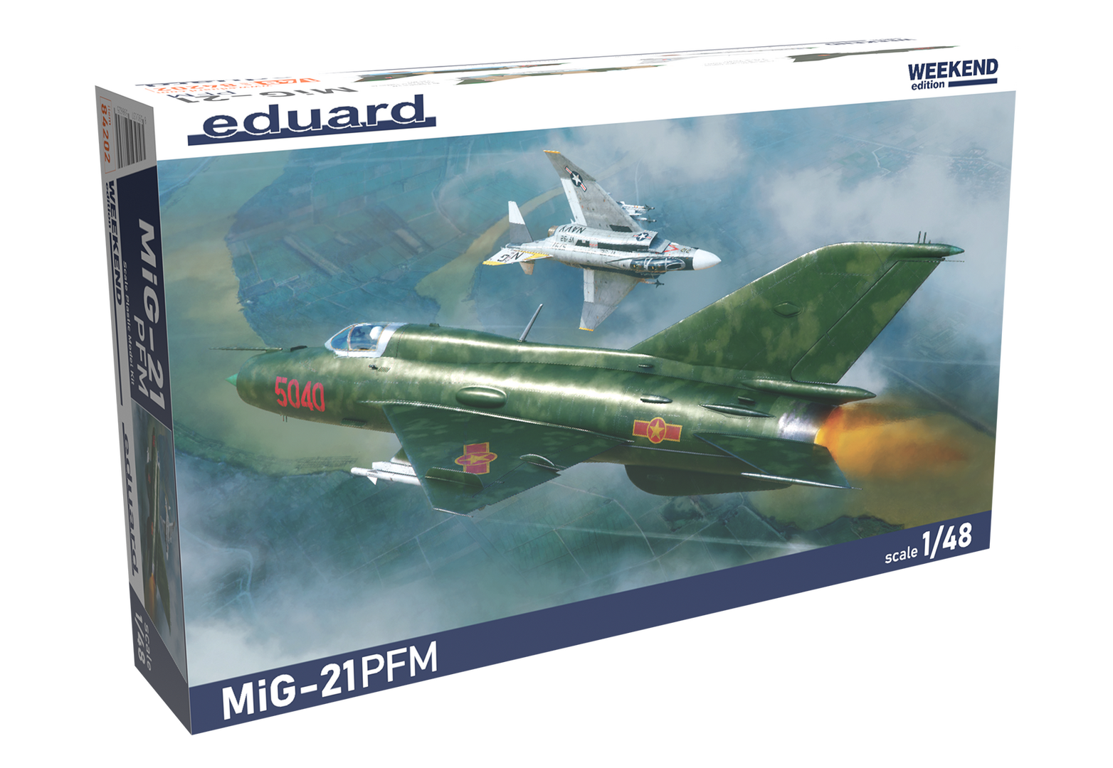 1:48 Сборная модель Советский истребитель MiGG-21PFM (Weekend) - 84202
