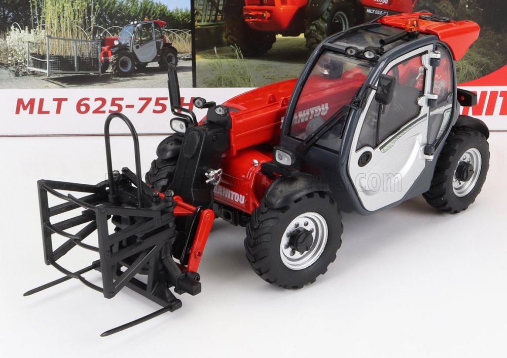 1:32 MANITOU Mlt 625-75h Telescopic Tractor - Elevatore, Red Silver - UH2925