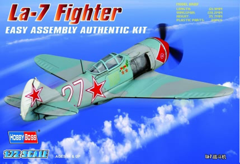 1:72 Сборная модель Самолет Russian La-7 Fighter - 80236