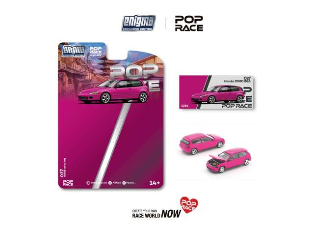 1:64 HONDA Civic EG6, pink - PRE027