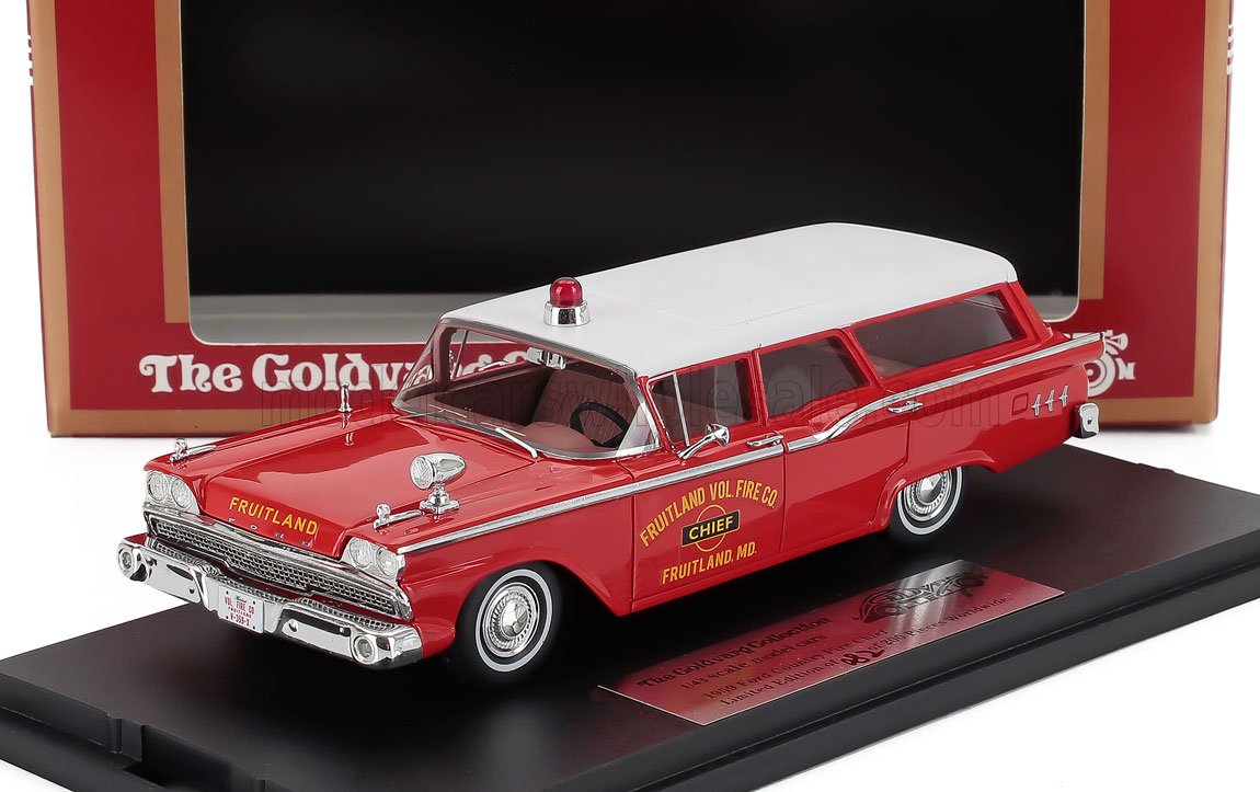1:43 FORD Country Squire Sw Station Wagon Fruitland Fire Engine (1959), Red White - GC091C