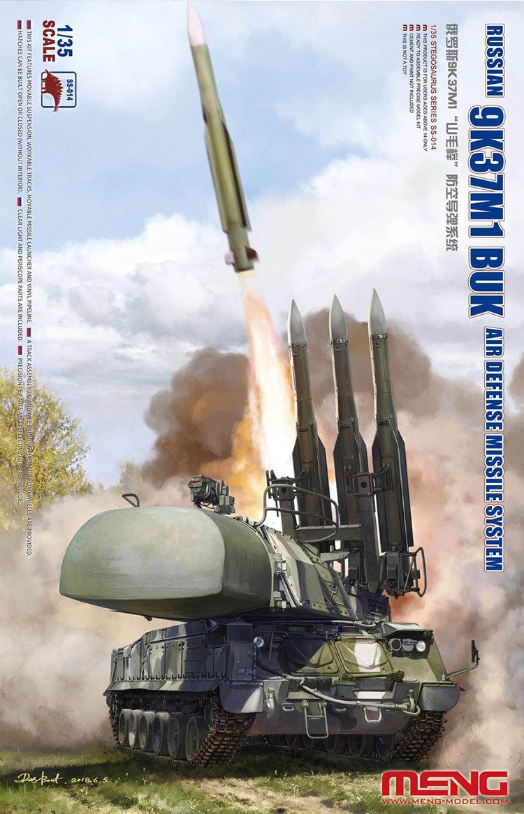 1:35 Сборная модель Российский ЗРК 9K37M1 Бук - SS-014