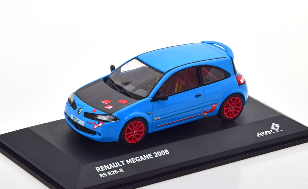 1:43 RENAULT Megane RS (2008), hellblau/rot/antrazit - S4310202