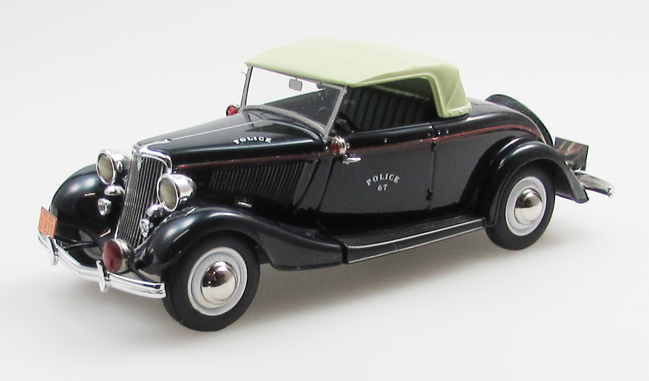 1:43 FORD Model 18 roadster police top up (1933), blue - EMUS43074E