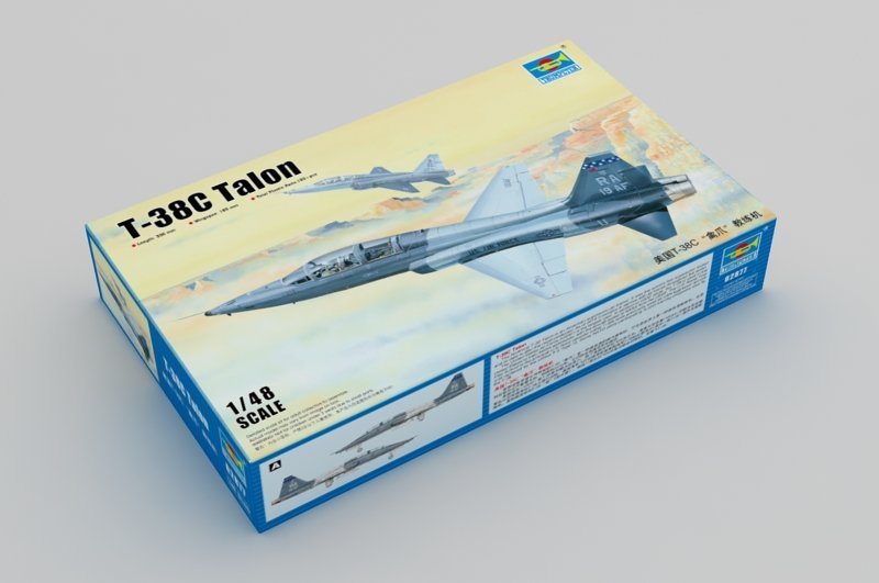 1:48 Сборная модель Американский учебный самолет T-38C Talon - 02877