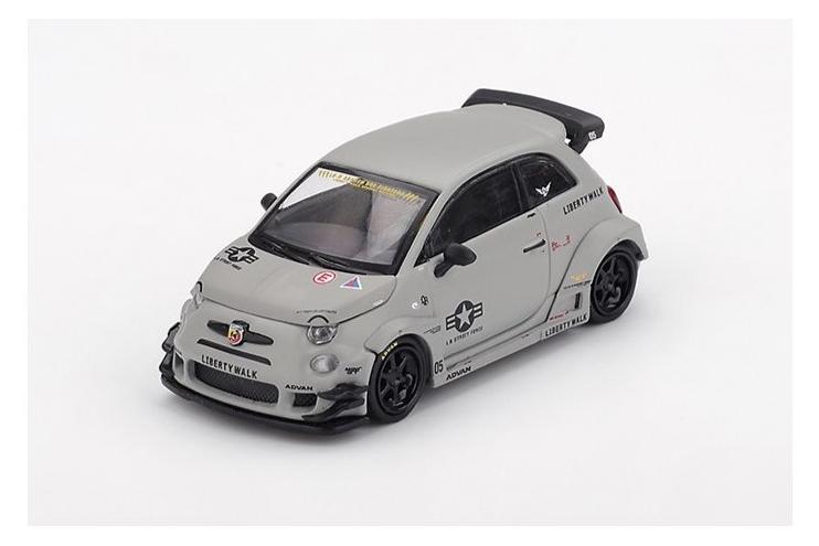 1:64 FIAT 595 Abarth LB-Works x ABAS Works Fighters, grey - MGT01064