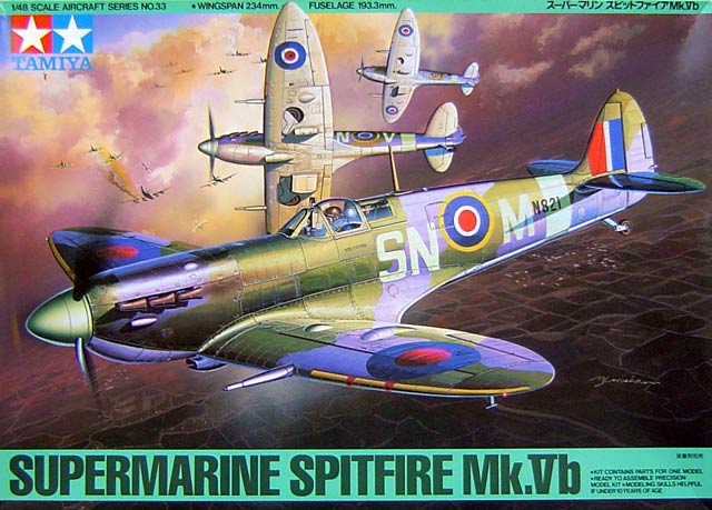 1:48 Сборная модель Spitfire Mk.Vb - 61033