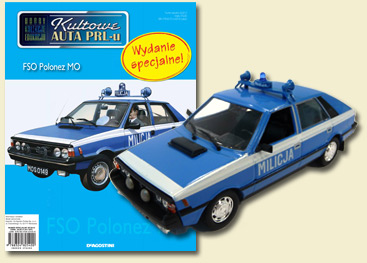 1:43 FSO Polonez 1500 Milicja Kultowe Auta спецвыпуск, blue - kul997