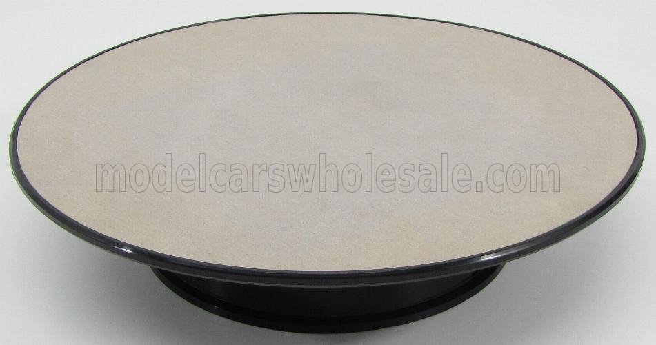 1:24 Rotary Base Stand Medium Largh.cm 25.5 - With Light Grey Surface - Funzionante A Batteria, Black Light Grey - 98015