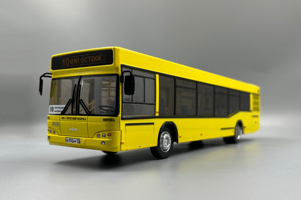 1:43 Минский 103 Рестайлинговый (Санкт-Петербург), желтый - MK0002