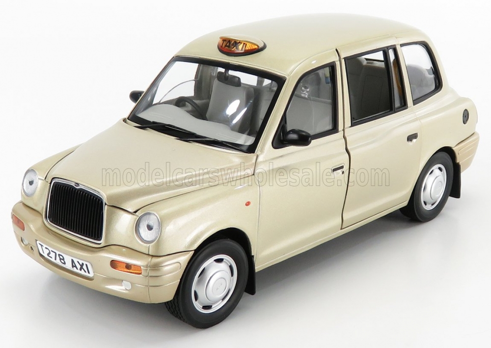 1:18 AUSTIN TX1 LONDON TAXI CAB (1998), CHAMPAGNE MET - 1128