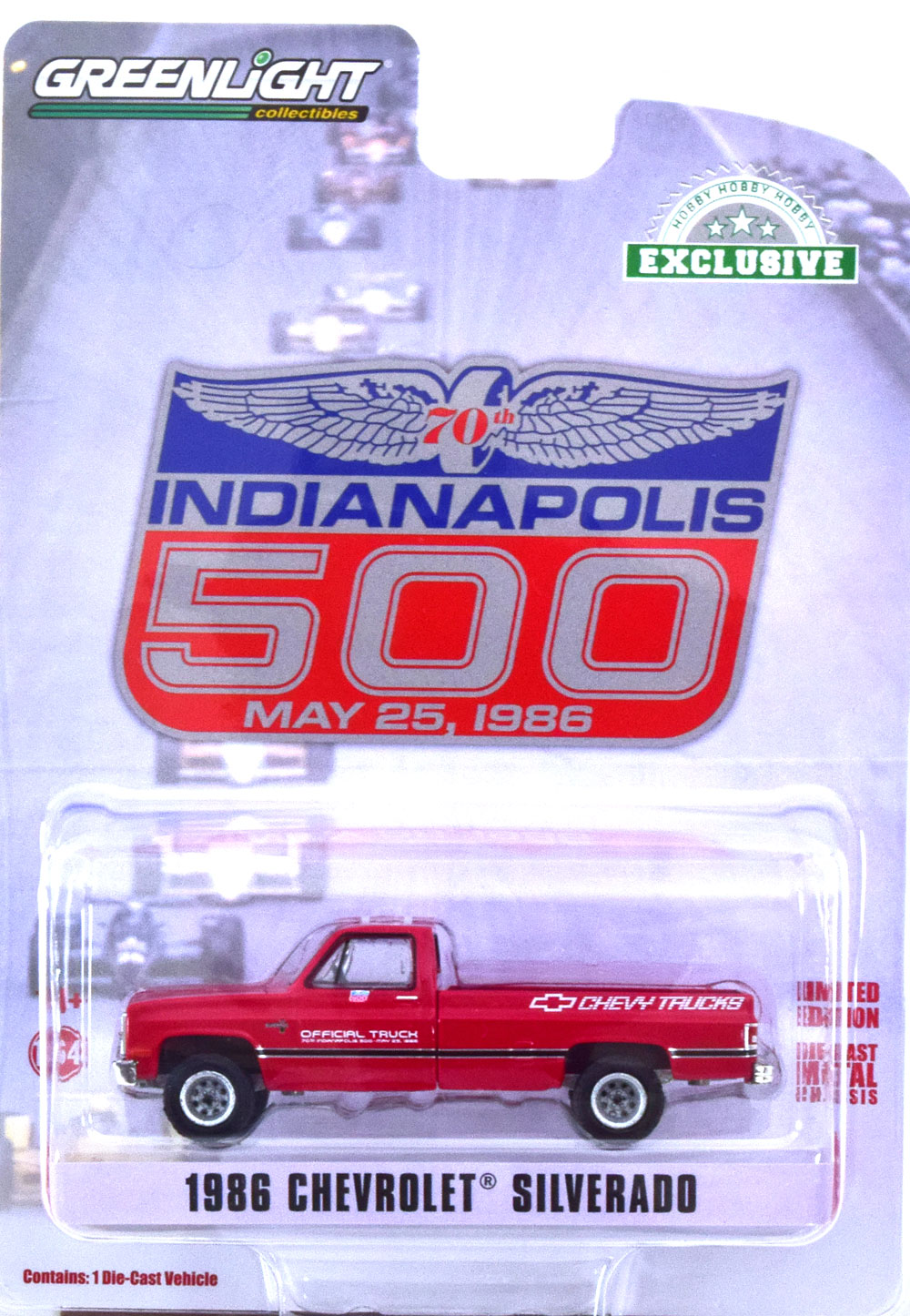 1:64 CHEVROLET Silverado Indianapolis 500 (1986), red - 30340