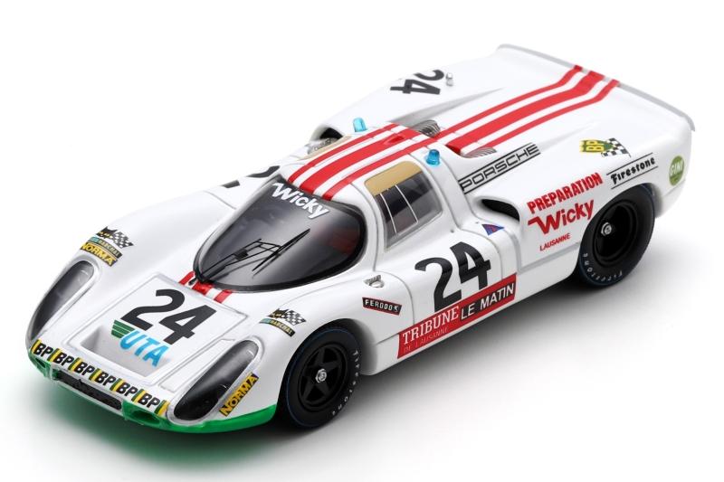 1:43 PORSCHE 907s Team Wicky Racing Team №24 24h Le Mans (1972) Peter Mattli - Herve Bayard - Walter Brun, White Red - S9776