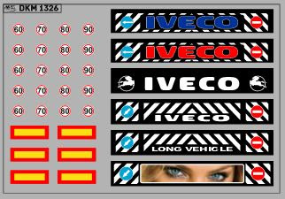 1:43 Декаль Брызговик для гузовиков и прицепов вариант 17 - DKM1326