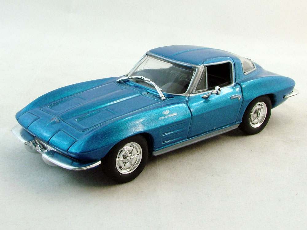 1:43 CHEVROLET Corevette Stingray (1963), Суперкары 77, синий - SUP077