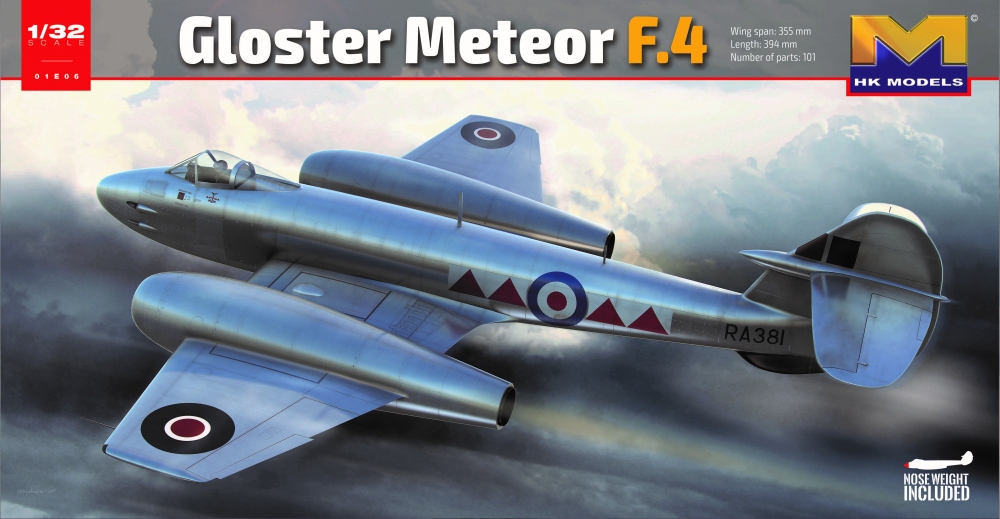 1:32 Сборная модель Gloster Meteor MK.4 - 1000000