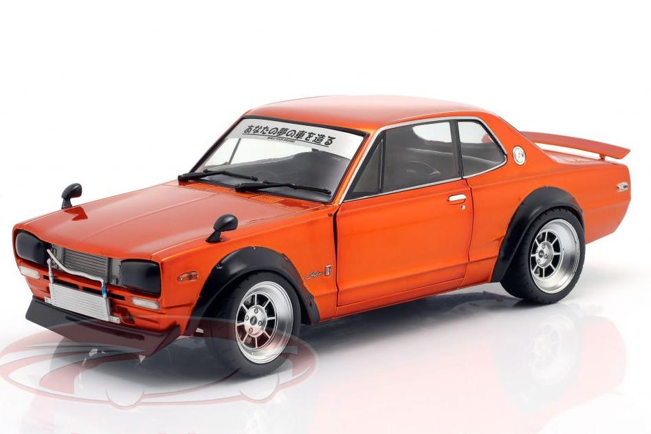 1:43 NISSAN Skyline (C10) 'Hakosuka' Solido Works (1970), orange metallic - S1813003