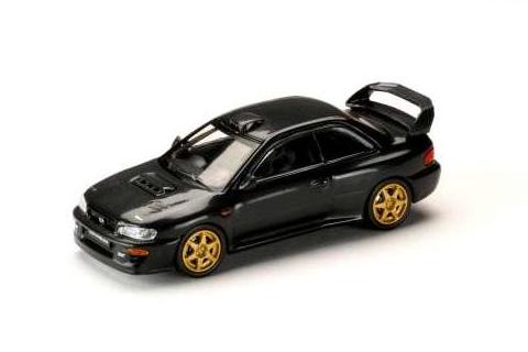 1:64 SUBARU Impreza 22B Sti Version (GC8) Rally Base Car *Carbon pattern version*, carbon black - HJ647041BK