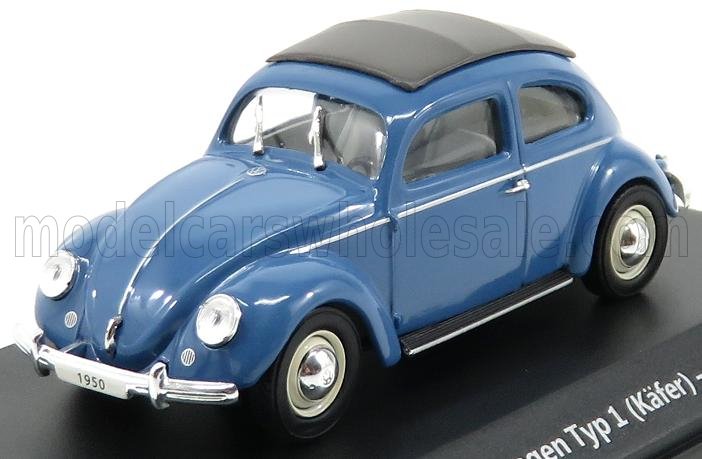 1:43 VOLKSWAGEN Beetle Type I Kafer Cabriolet Closed (1950), Blue - 7225401