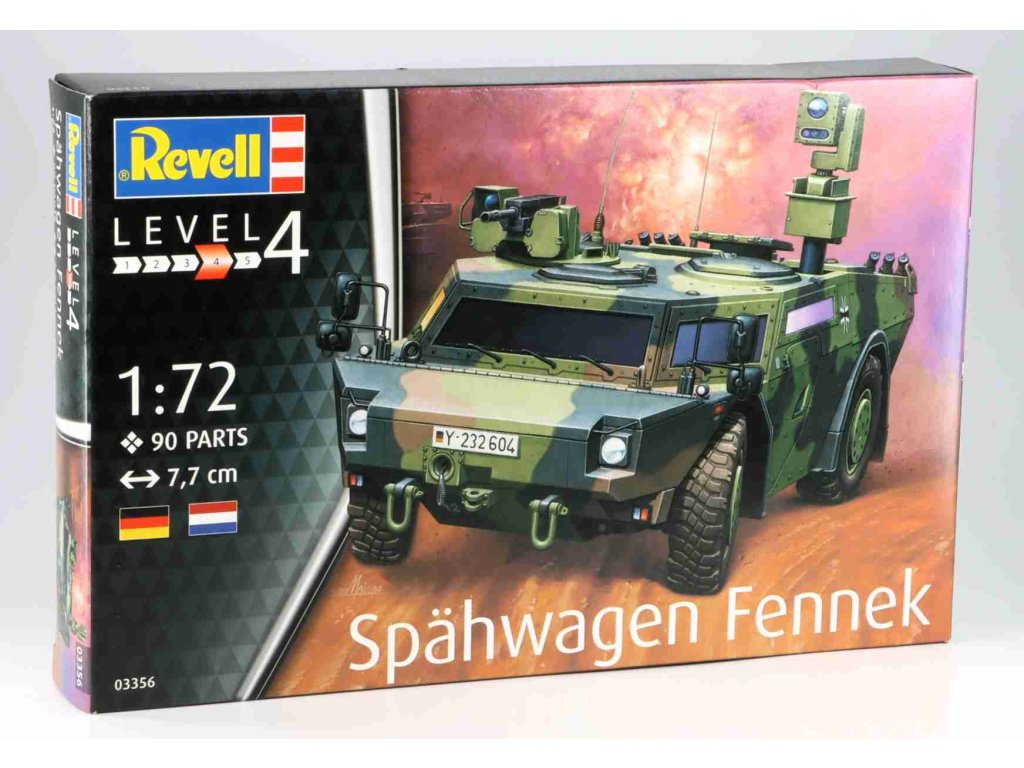 1:72 Сборная модель немецкая разведывательная бронемашина Fennek - 03356