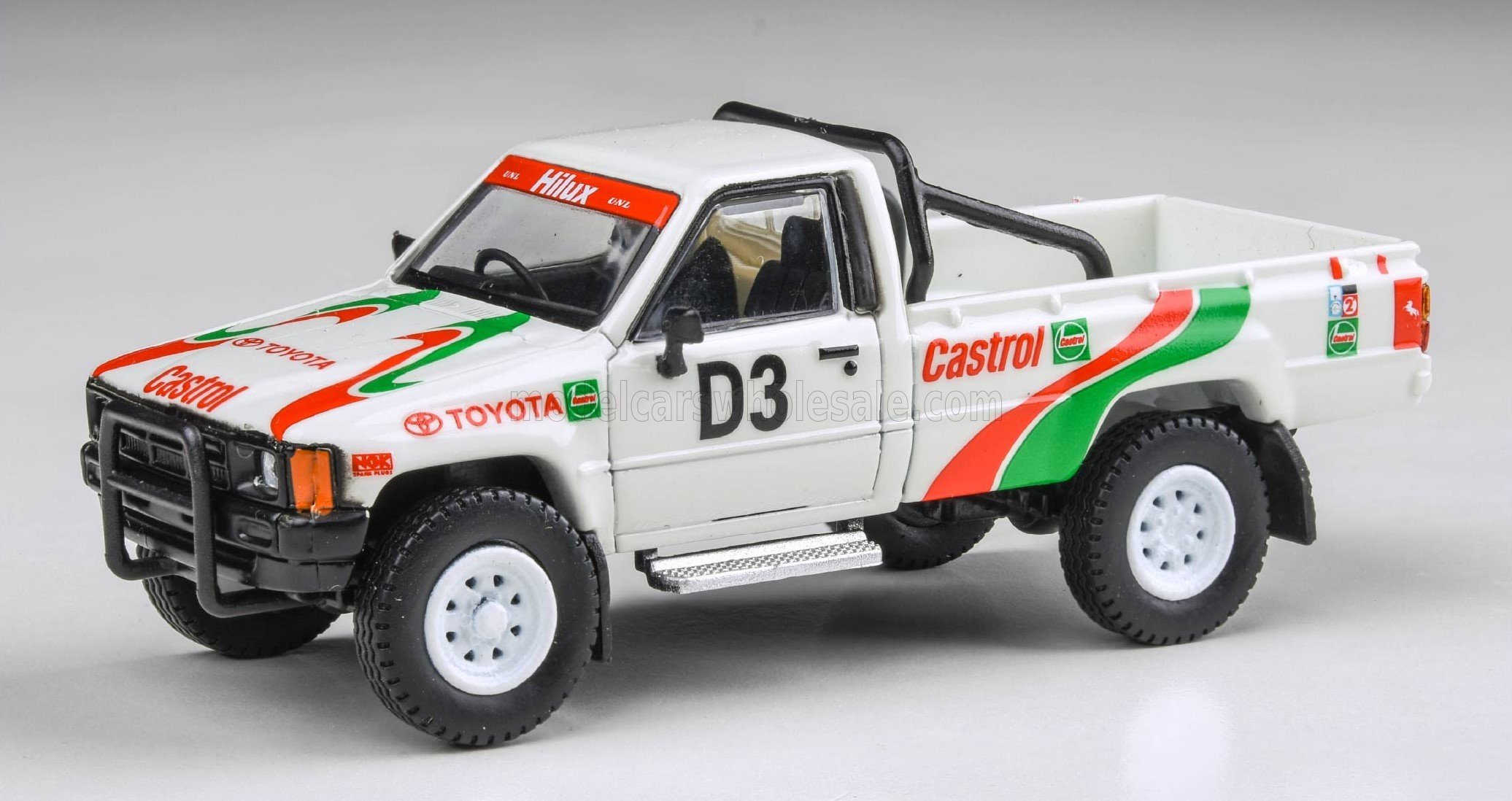 1:64 TOYOTA Hilux Pick-up N D3 Rally Rustenburg (1995), White Red Green - 65528