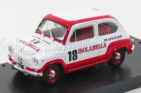 1:43 FIAT 600D AMARO 18 ISOLABELLA (1960), WHITE RED - R409