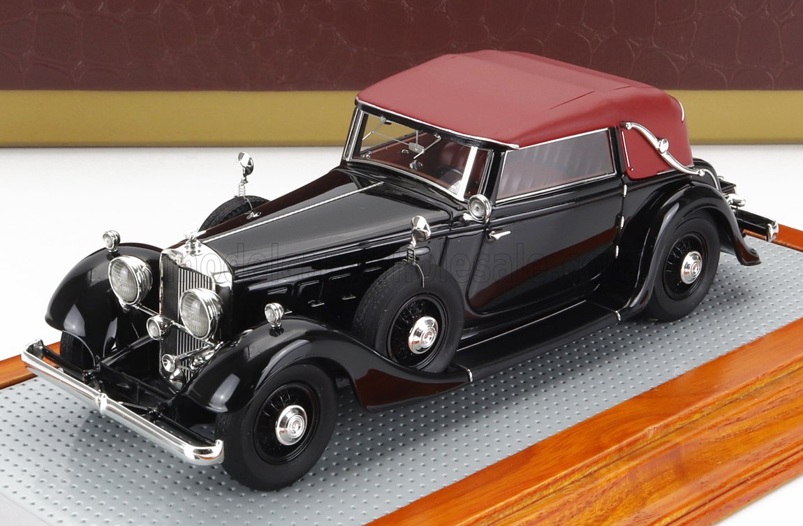 1:43 HORCH 780 Sport Cabriolet Closed (1933), black red - IL43172