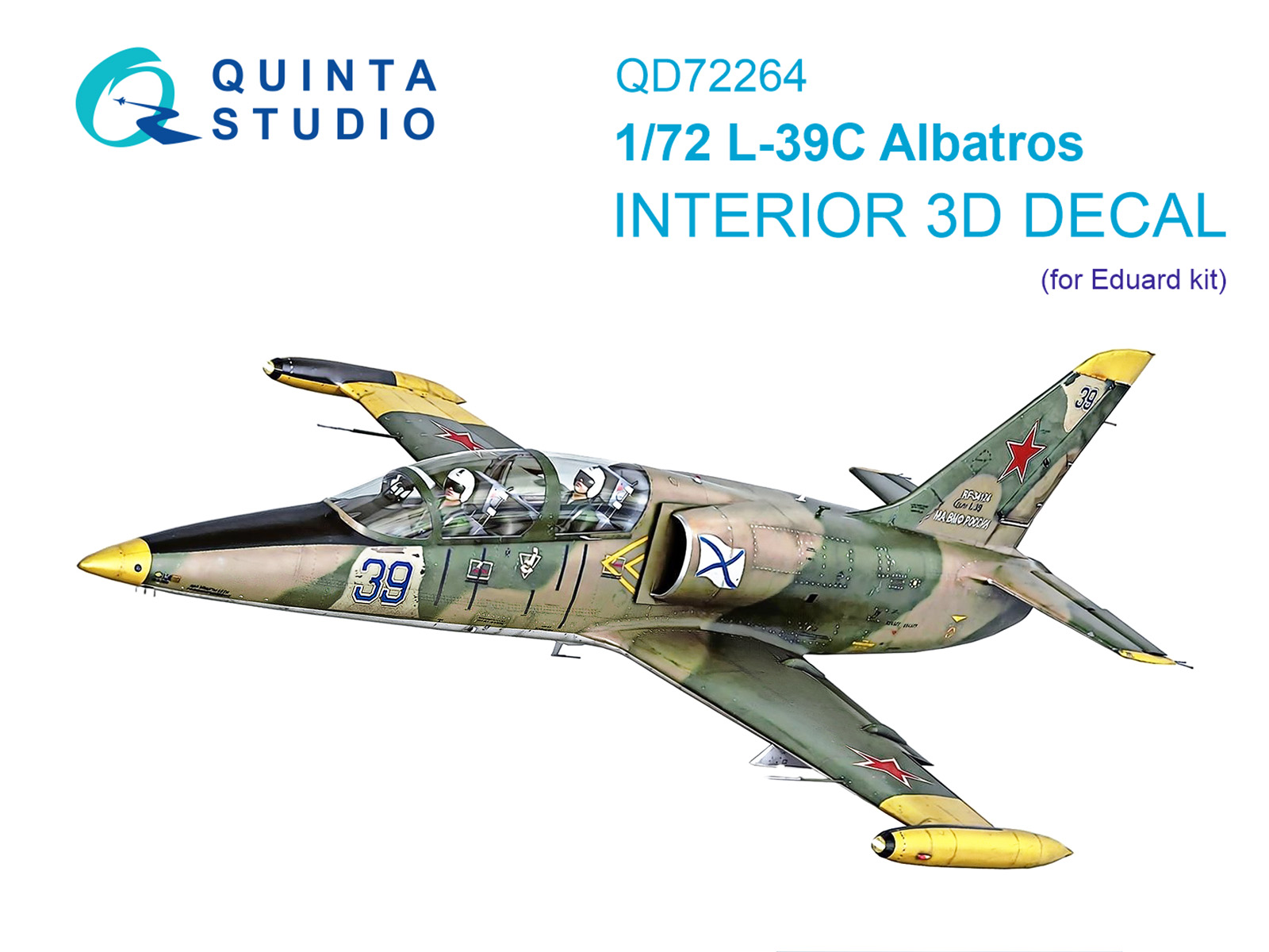 1:72 3D Декаль интерьера кабины L-39C Albatros (Eduard) - QD72264