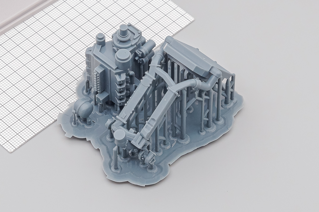 1:35 Двигатель Камский грузовик 740 (Поздний ТНВД)+охлаждающая ситема - MD5001