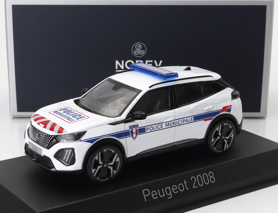 1:43 PEUGEOT 2008 Police Municipale (2024), White - 472876