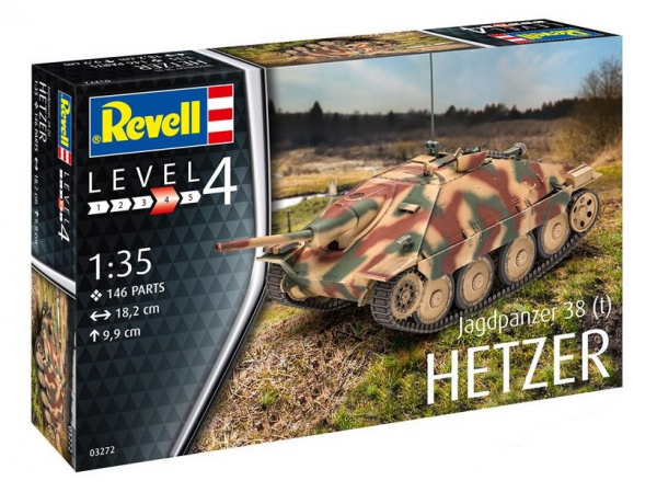 1:35 Сборная модель Немецкий истребитель танков Jagdpanzer 38 T - 03272