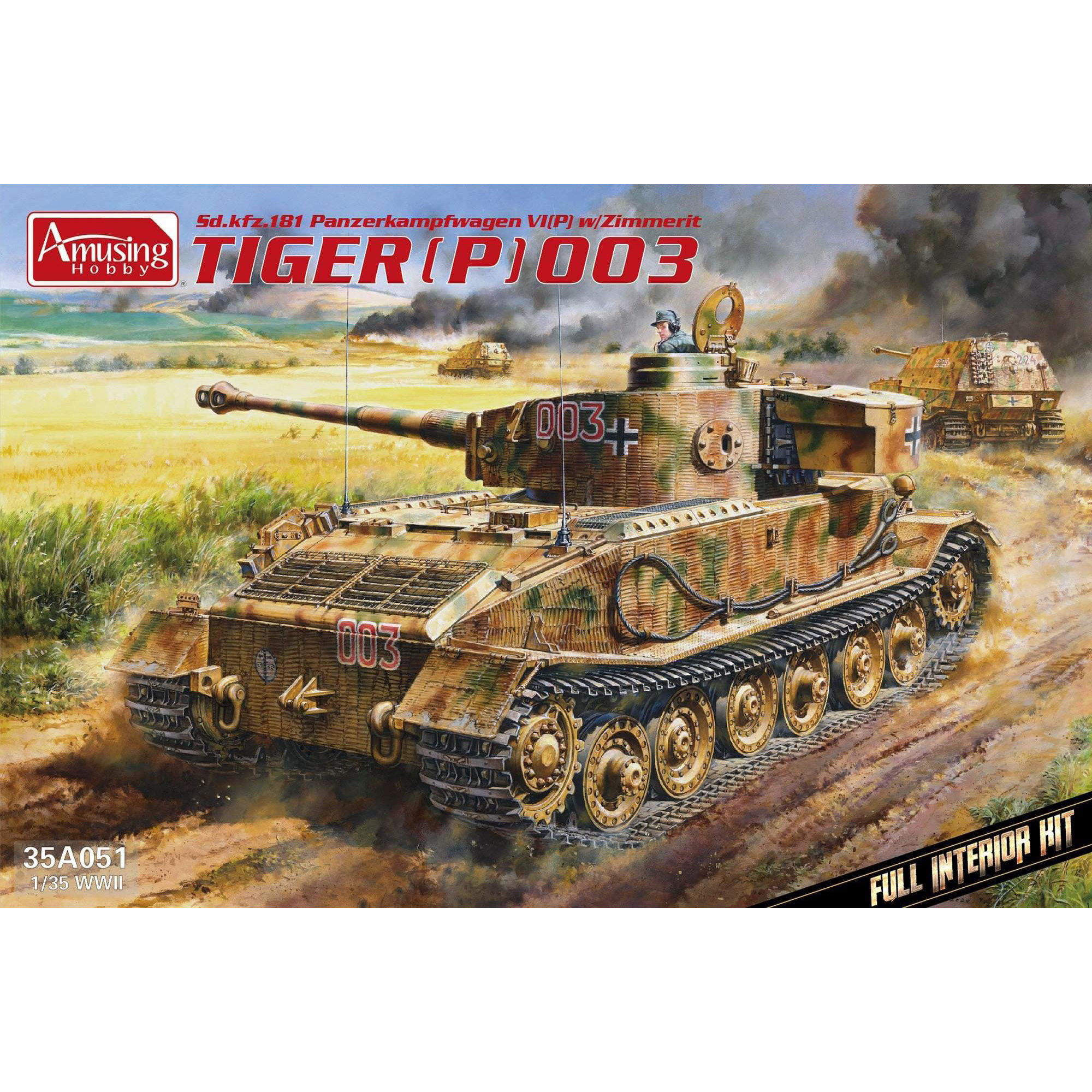 1:35 Сборная модель Танк Tiger P (003)