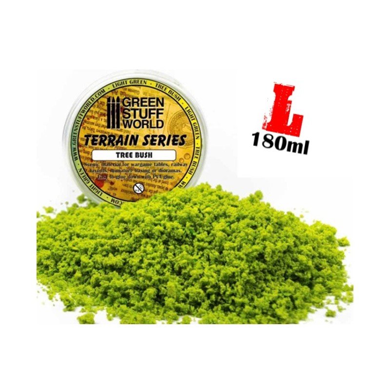 Комки листвы кустарников цвет средний зелёный 180 мл / Tree Bush Clump Foliage - Medium Green - 180 ml - 9074