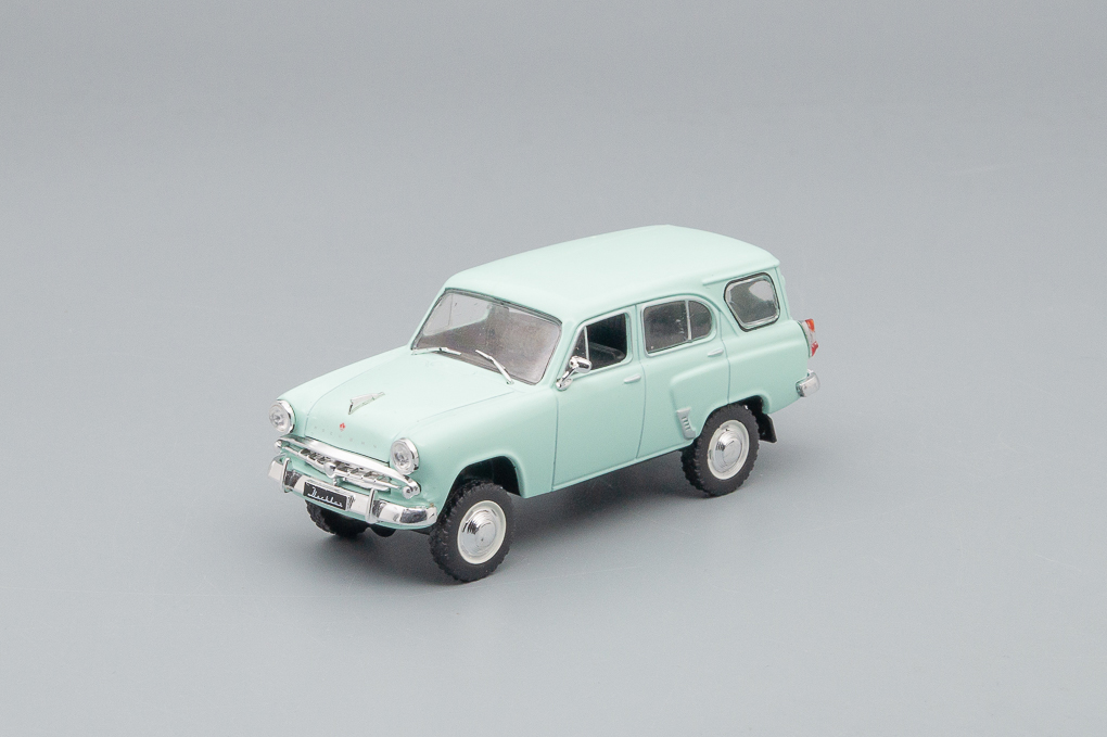 1:43 МОСКВИЧ 411, Автолегенды СССР 209, светло-зеленый - AL209
