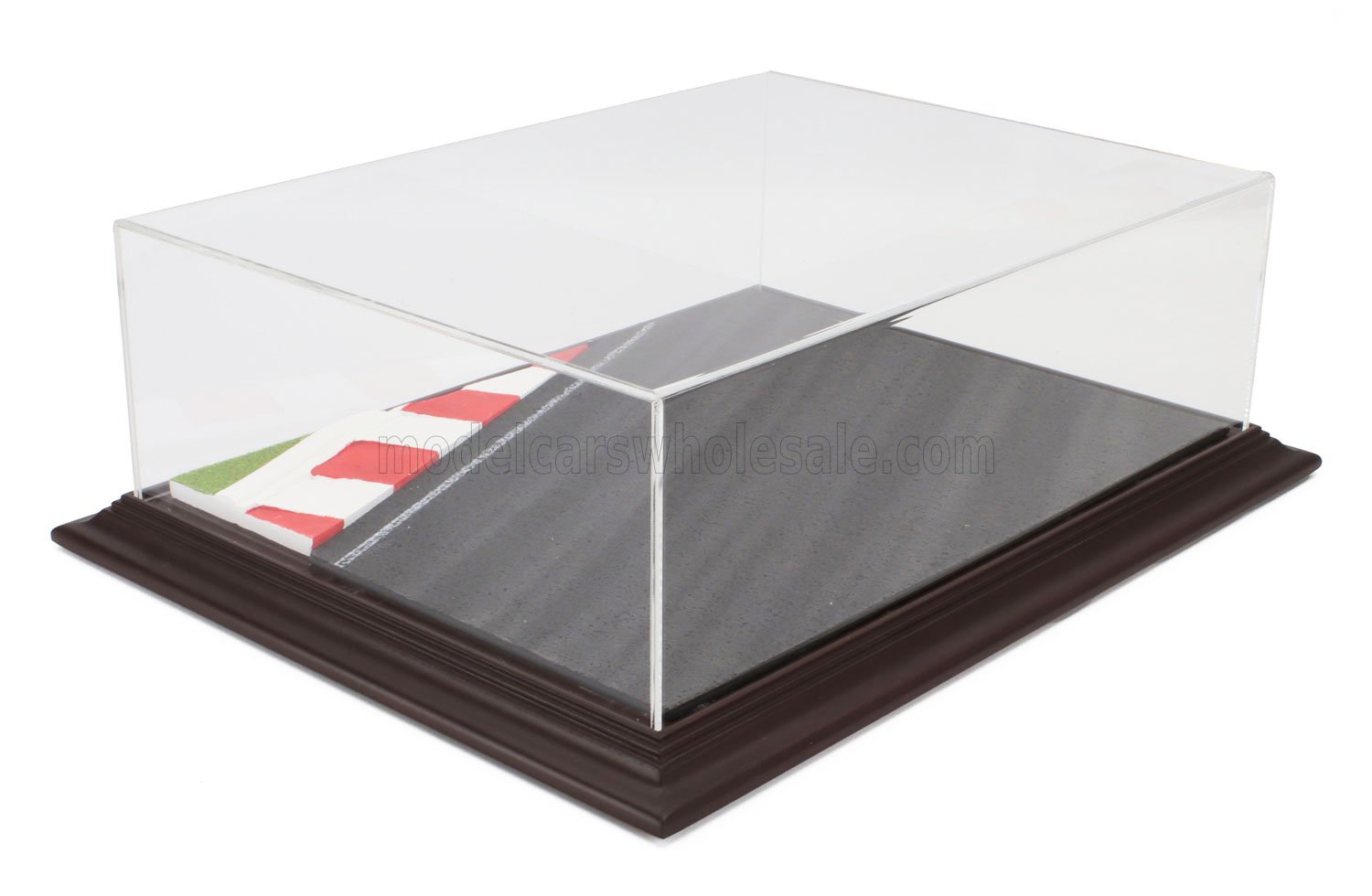 1:18 VETRINA DISPLAY BOX Diorama Base Pista - Racetrack Base - Lungh.lenght Cm 42.5 X Largh.width Cm 31.3 X Alt.height Cm 12.5 (altezza Interna Cm 11.3), Various - ATL30109