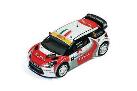 1:43 CITROEN DS3 WRC 5 R.Capello-L.Pirollo 3rd Monza Rally 2011 с люстрой, red - RAM468