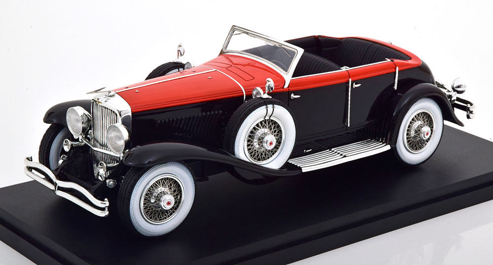 1:18 DUESENBERG Model J Riviera Phaeton by Brunn (1934), black orange - MXL0406-021