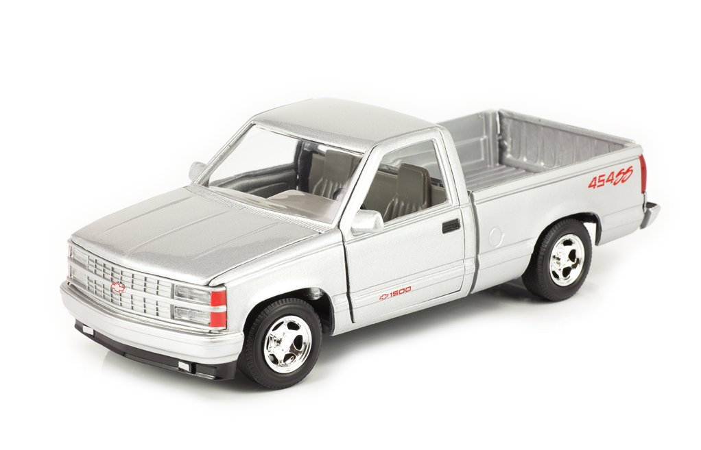 1:24 Chevrolet 454 SS pick-up 1992 серебристый - 73203S
