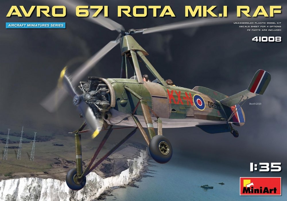 1:35 Сборная модель Вертолет AVRO 671 ROTA MK.I RAF - 41008